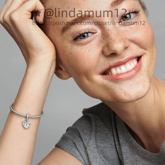 Pandora Cats & Hearts Dangle Charm - Picture 6 of 6